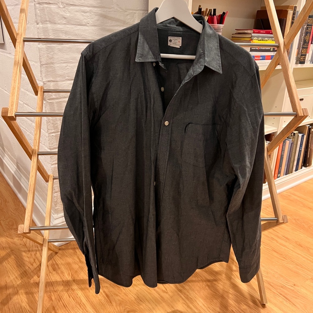 Grey J Crew Casual Shirt Medium